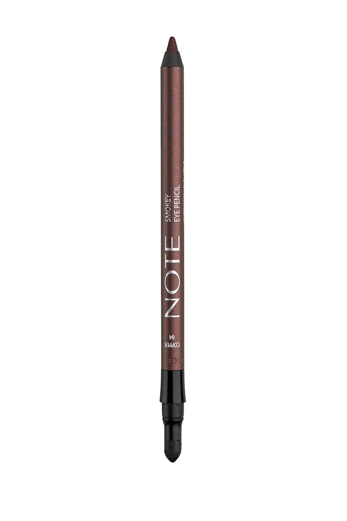 Note Smokey Eye Waterproof Aplikatörlü Göz Kalemi 04 Copper - Bakır