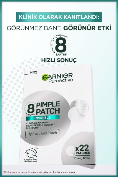 Garnier 8 Saat Görünmez Cilt Kusurları

Görünümü Karşıtı Bant (Pimple Patch) 22 

Adet