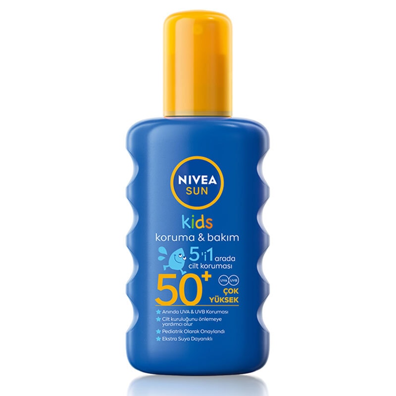 Nivea Sun Güneş Spreyi 200 ml Çocuk Renklı Nemlendirici Gkf 50 +