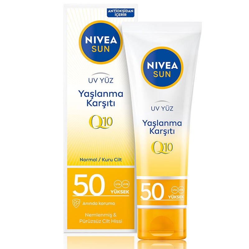 Nivea Sun Yüz Kremi 50 ml Yaslanma Ve Leke Karşıtı Spf 50
