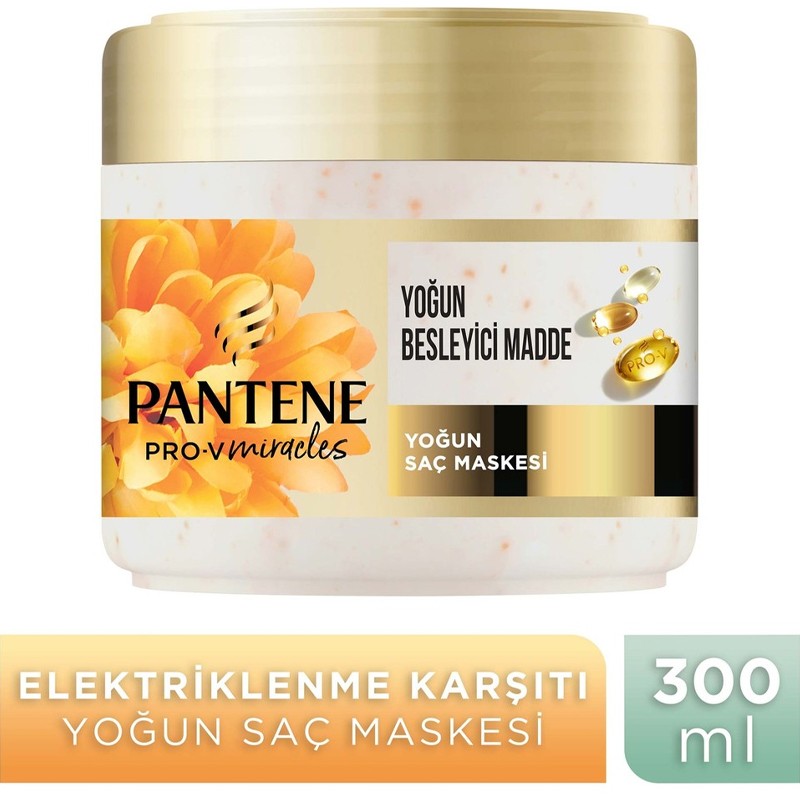 Pantene PRO-V Mıracles Frızz Glow Kuru Saçlar için Maske 300 ml