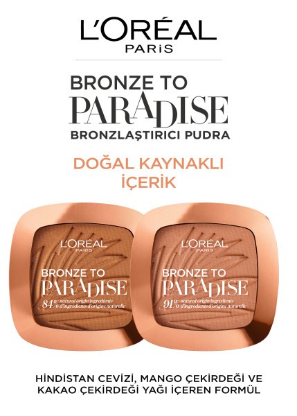 L'Oréal Paris Bronze to Paradise Mat Bronzlaştırıcı Pudra 02 Baby One More Tan
