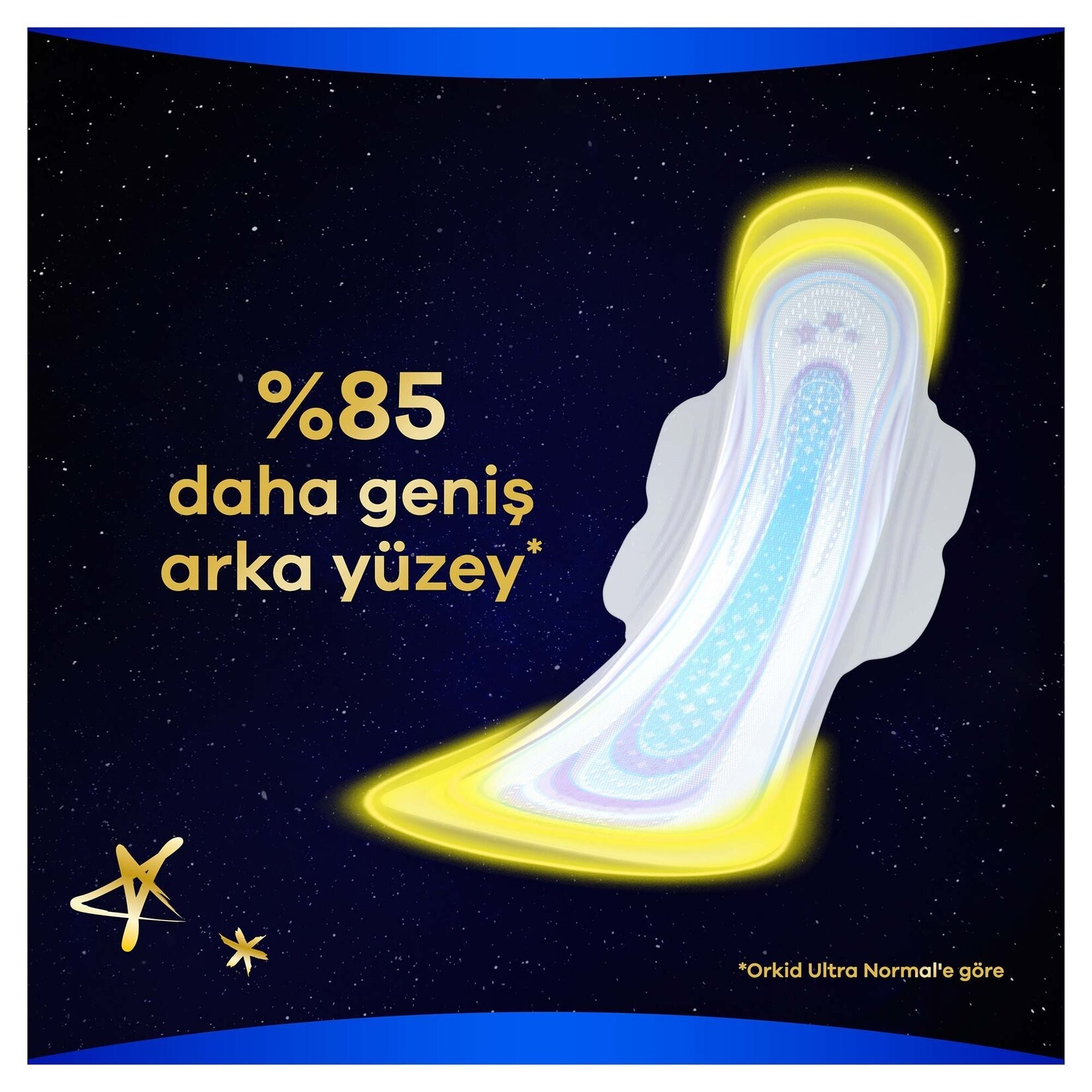 Orkid Ultra Extra Gece Tekli Paket Hijyenik Ped 6 Adet