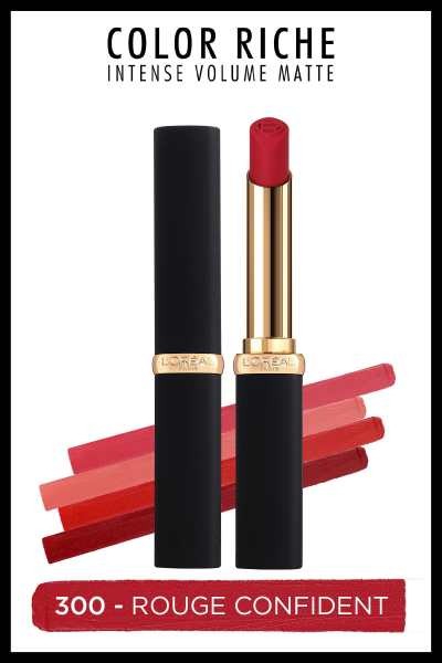 L'Oréal Paris Color Riche Intense Volume Matte Ruj -  300 Rouge Confident