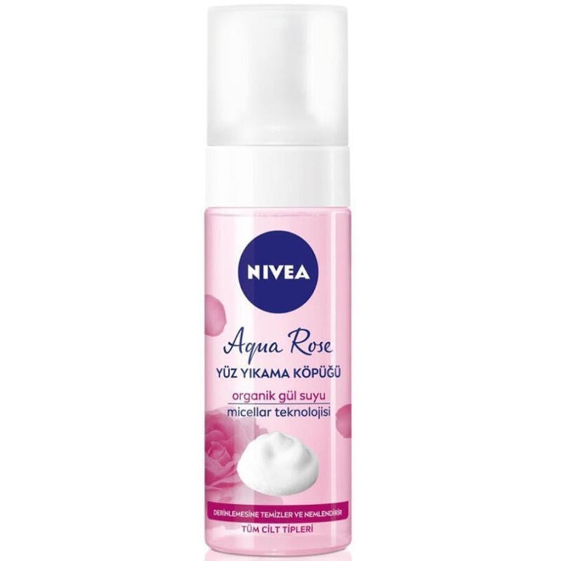 Nivea Aqua Rose Organik Gül Suyu İçerikli Yüz Yıkama Köpüğü 150ml