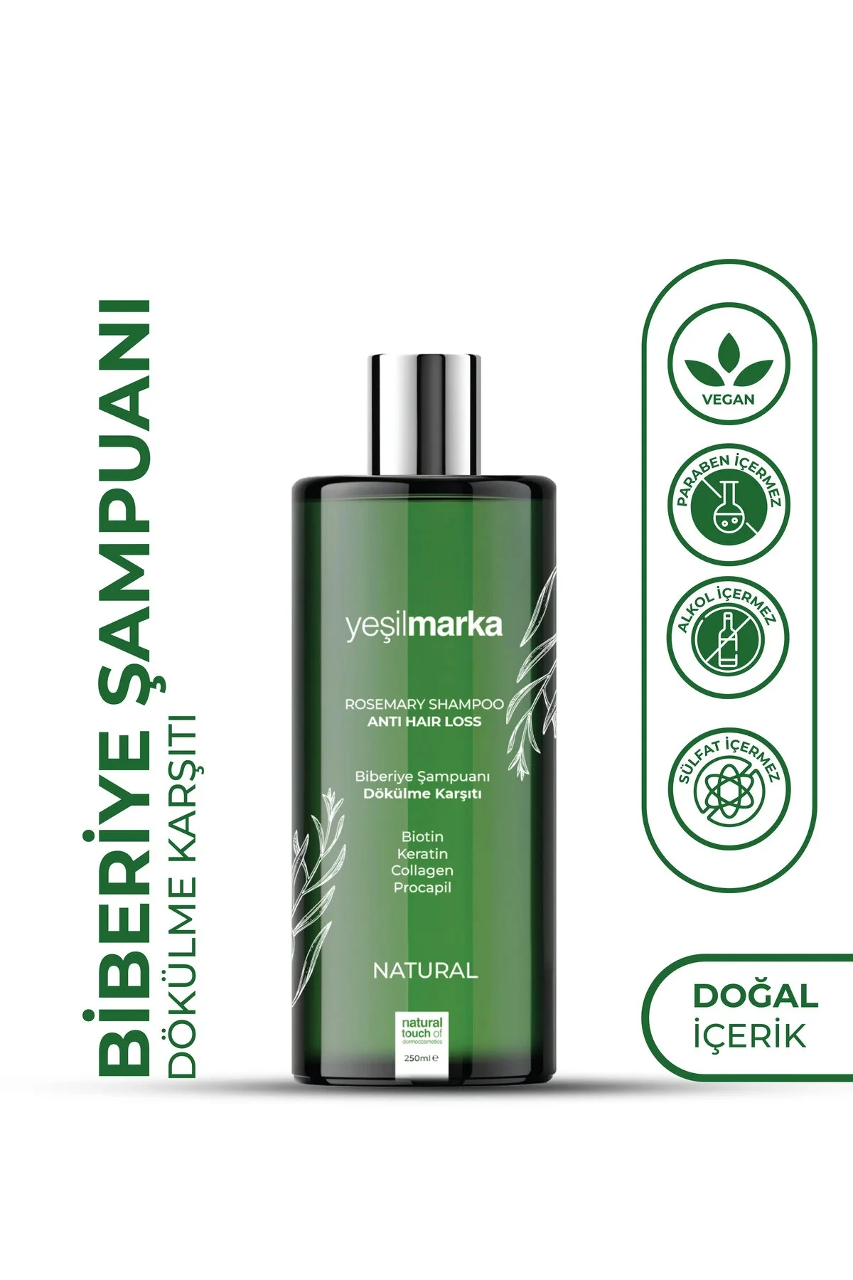 Doğal Biberiye Şampuanı - Dökülme Karşıtı Etki