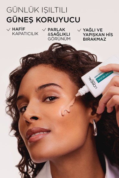L'Oréal Paris Bright Reveal Spf 50+ Koyu Leke Karşıtı Renkli Fluid Günlük Yüz Güneş Kremi 50ml - Medium