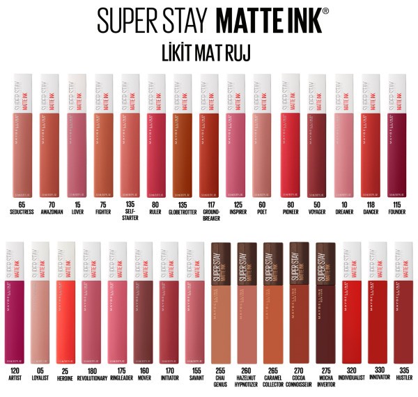 Maybelline New York Super Stay Matte Ink Likit Mat Ruj - 70 Amazonian - Kahverengi