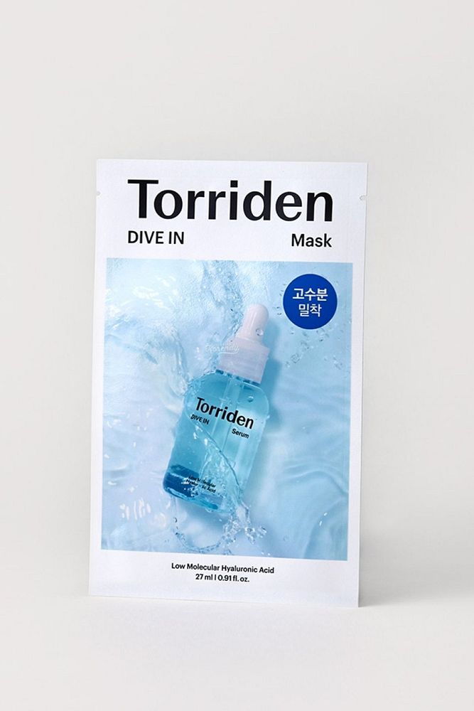Torriden – DIVE-IN Low Molecular Hyaluronic Acid Mask Pack (5 Tip Mikro Hyaluronik Asitli Nem Bombası Yaprak Maske) 27ml