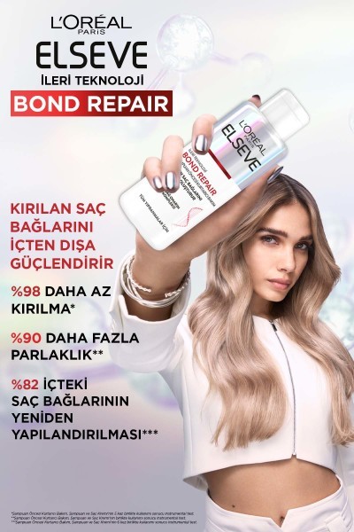 Bond Repair Tüm Yıpranmalar için Saç Bağlarını Güçlendirici Şampuan 200ML