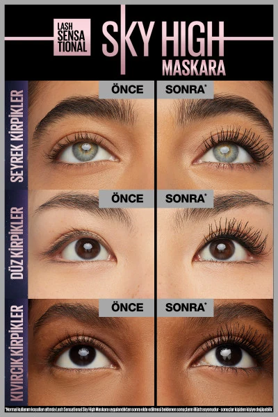 Maybelline New York Lash Sensational Sky High Space Diamond Elmas Işıltılı Maskara