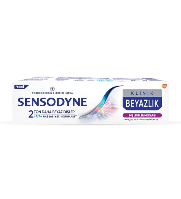 Sensodyne Klinik Beyazlık Diş Lekelerine Karşı Diş Macunu 75ml