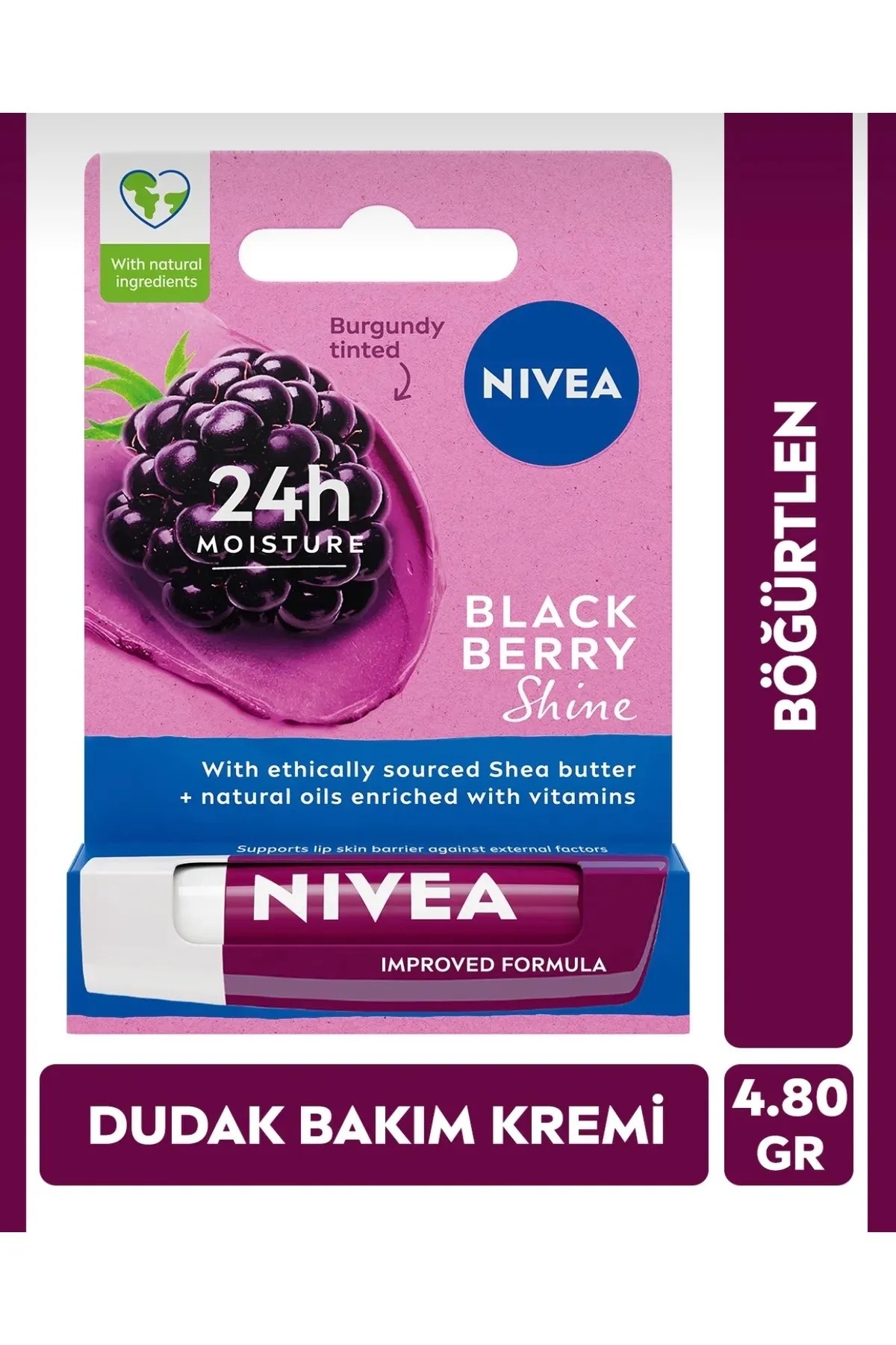 Nivea Böğürtlenli Dudak Bakım Kremi 4,8gr