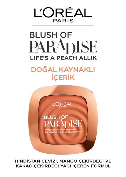 L'Oréal Paris Blush of Paradise Life's a Peach Allık