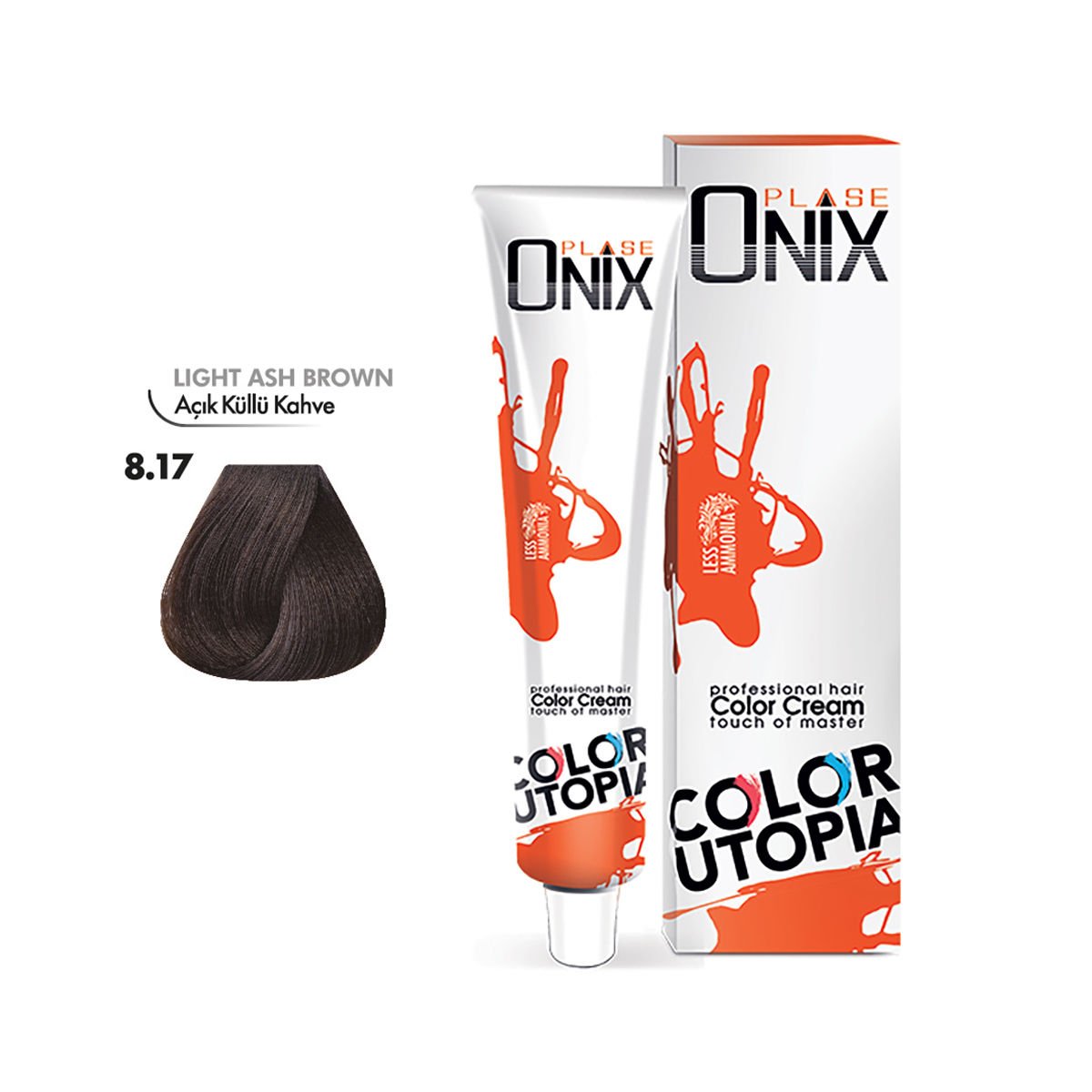 Morfose Onix Tüp Saç Boyası 8.17 Açık Küllü Kahve 60 ml