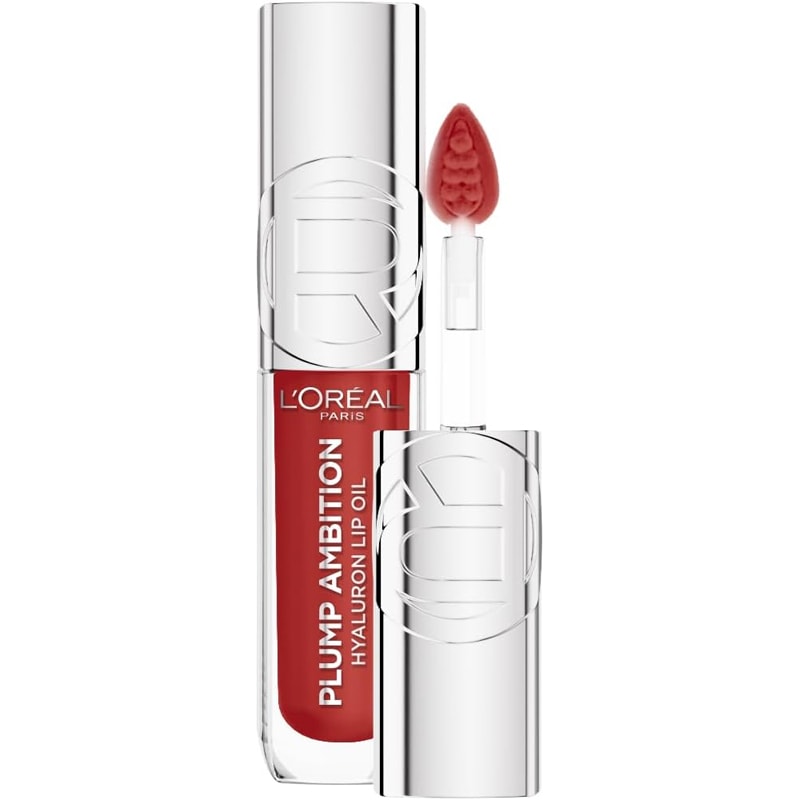 L'Oréal Paris Plump Ambition Hyaluron Lip Oil Besleyici ve Nemlendirici Dudak Parlatıcısı - 390 Cherry Cherie