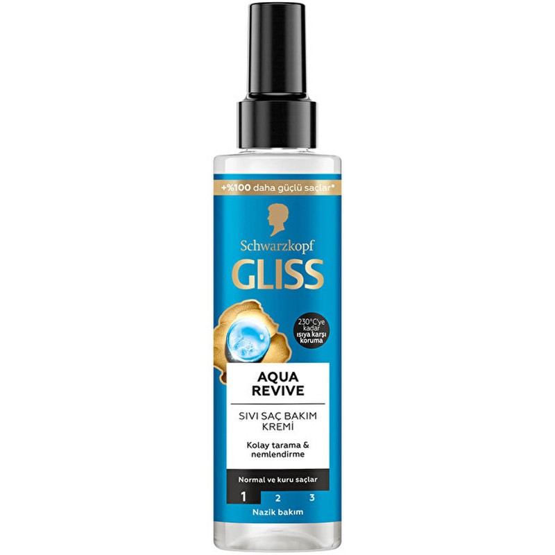 Gliss Sıvı Saç Kremi Aqua Revive 200 Ml