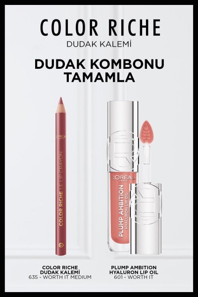 L'Oréal Paris Color Riche Dudak Kalemi - 635 Worth It Medium