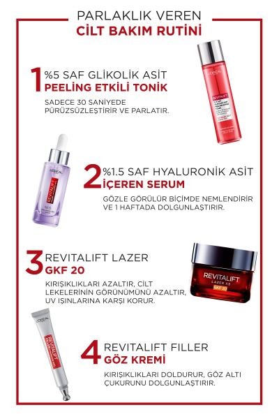 L'Oréal Paris Revitalift %5 Saf Glikolik Asit Peeling Etkili Tonik 180ml