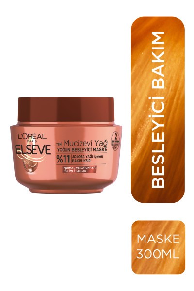 L'Oréal Paris Elseve 6 Mucizevi Yağ Besleyici Maske 300 ml