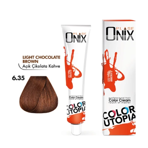 Morfose Onix Tüp Saç Boyası 6.35 Açık Çikolata Kahve 60 ml