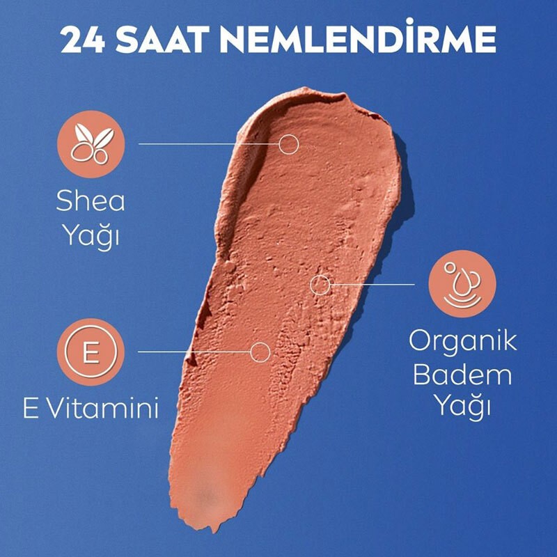 Nivea Caring Beauty Nude SPF30 Dudak Bakım Kremi 4.8 gr