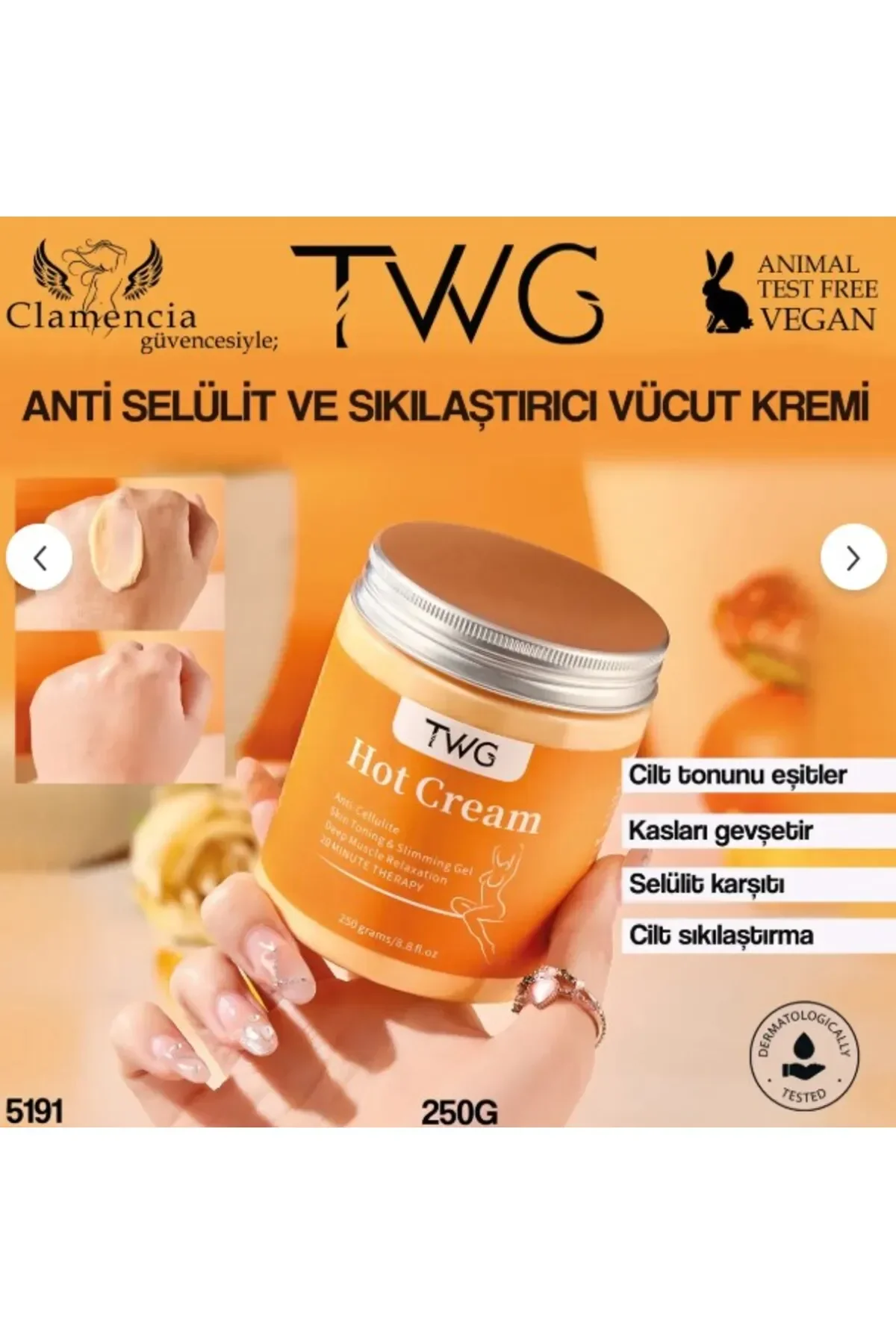 Profesyonel Anti-Selülit Vücut kremi