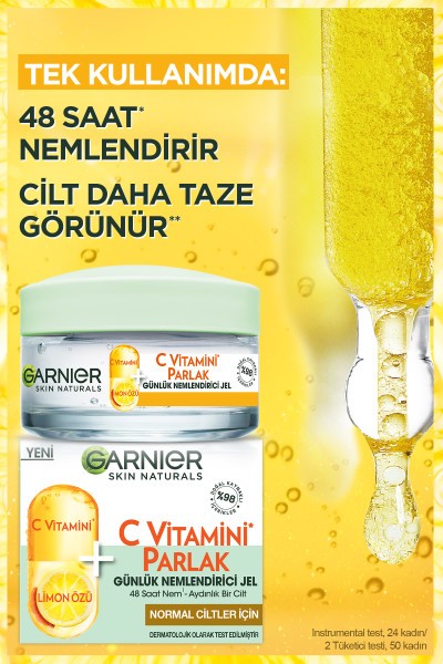 Garnier C Vitamini Parlak Günlük Nemlendirici Jel 50ml