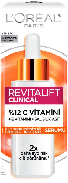 L'Oréal Paris Revitalift Clinical %12 Saf C Vitamini Aydınlatıcı, Ton Eşitleyici, Gözenek Karşıtı Serum 30 ml