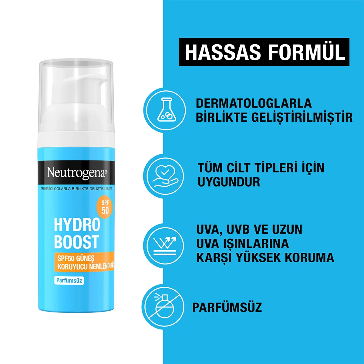 Neutrogena Hydro Boost 50 ml Güneş Koruyuculu Nemlendirici Spf 50