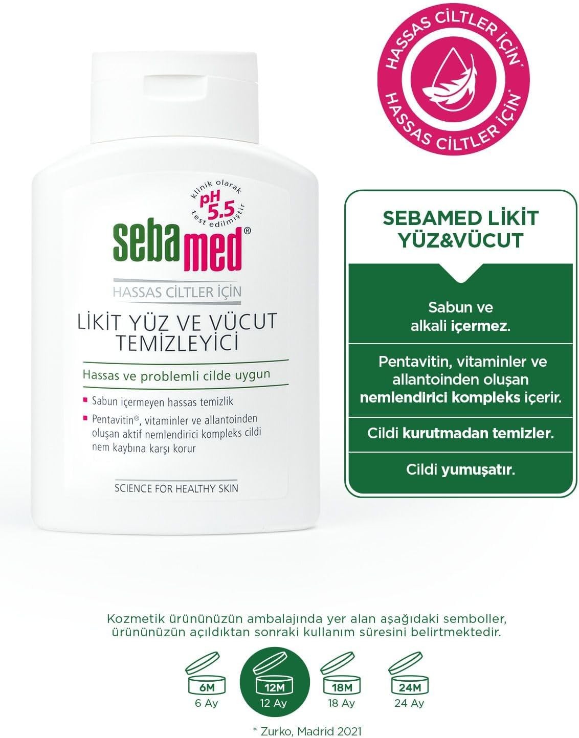 Sebamed Likid Yüz ve Vücut Temizleyici 200 ml