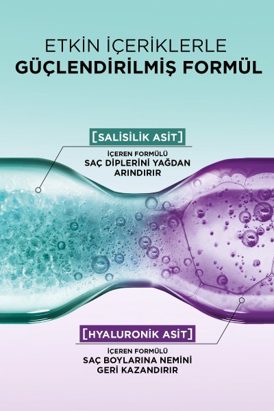 L'Oréal Paris Elseve Hydra [Hyaluronic] Pure Salisilik Asit İçeren Yağlanma Karşıtı Arındırıcı Şampuan 300ml