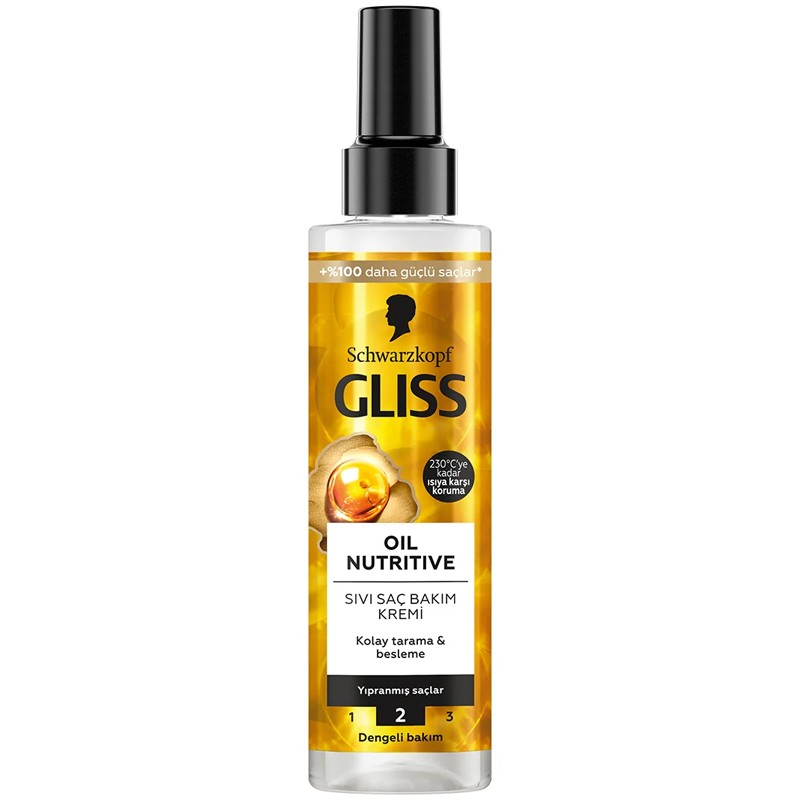 Gliss Sıvı Saç Kremi Oil Nutritive 200 Ml