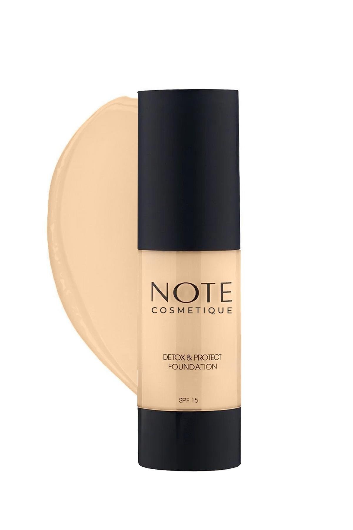 Note Detox & Protect 02 Natural Beige Canlandırıcı Etkili SPF 15 Kapatıcı Fondöten