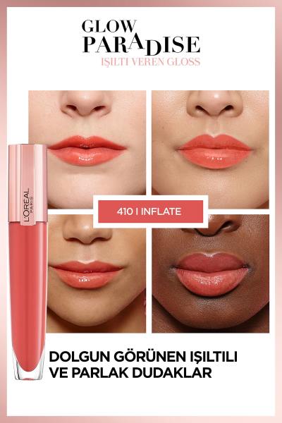 L'Oréal Paris Glow Paradise Balm in Gloss - Işıltı Veren Parlatıcı 410 I Inflate