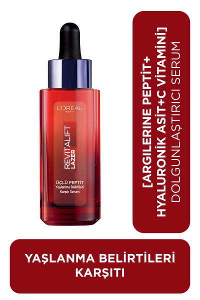 L'Oréal Paris Revitalift Lazer Yaşlanma Belirtileri Karşıtı Üçlü Peptit Bakım Serumu