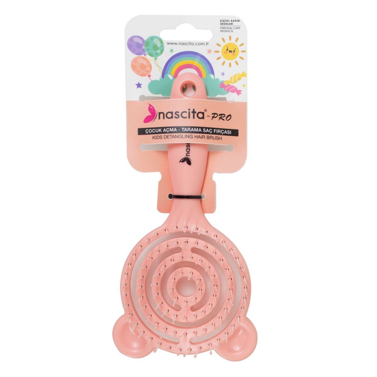 3D Çocuk Saç Fırçası Pembe