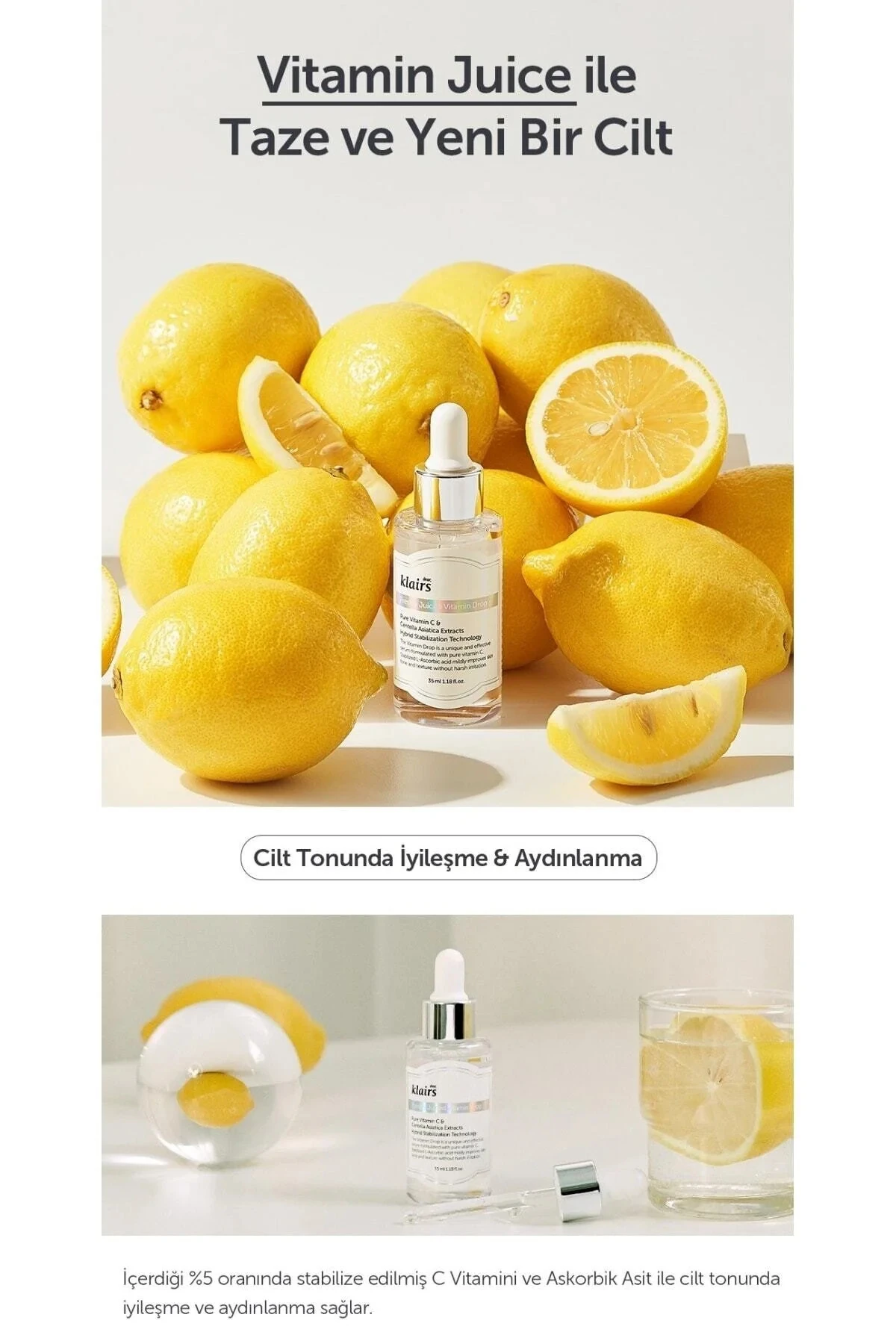 Dear Klairs Freshly Juiced %5 Vitamin C Serum Aydınlatıcı C Vitamini Serumu 35ml