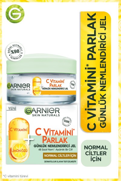 Garnier C Vitamini Parlak Günlük Nemlendirici Jel 50ml