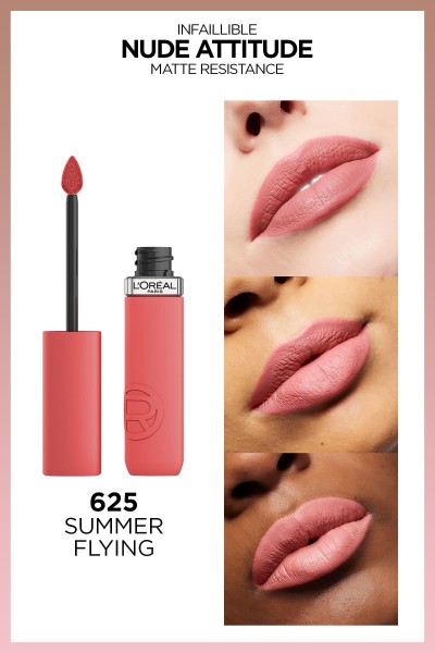 L'Oréal Paris Infaillible Matte Resistance Likit Mat Ruj - 625 Summer Flying