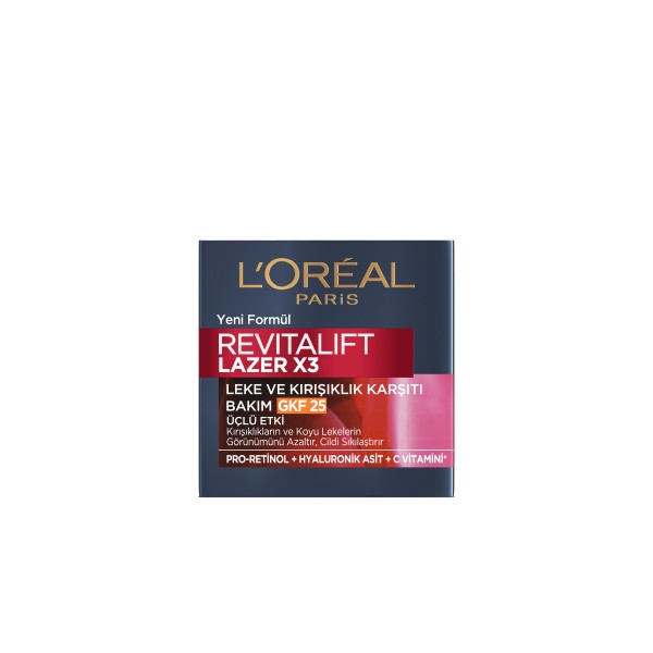 L'Oréal Paris Revitalift Lazer X3 Leke ve Kırışıklık Karşıtı Bakım GKF25