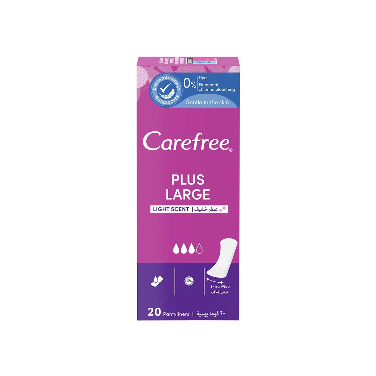 Carefree Günlük Ped 20'li Plus Large