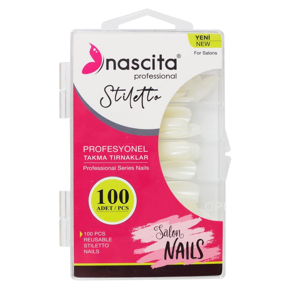 Nascita 100'lü Kutulu Stiletto Takma Tırnak - Stiletto