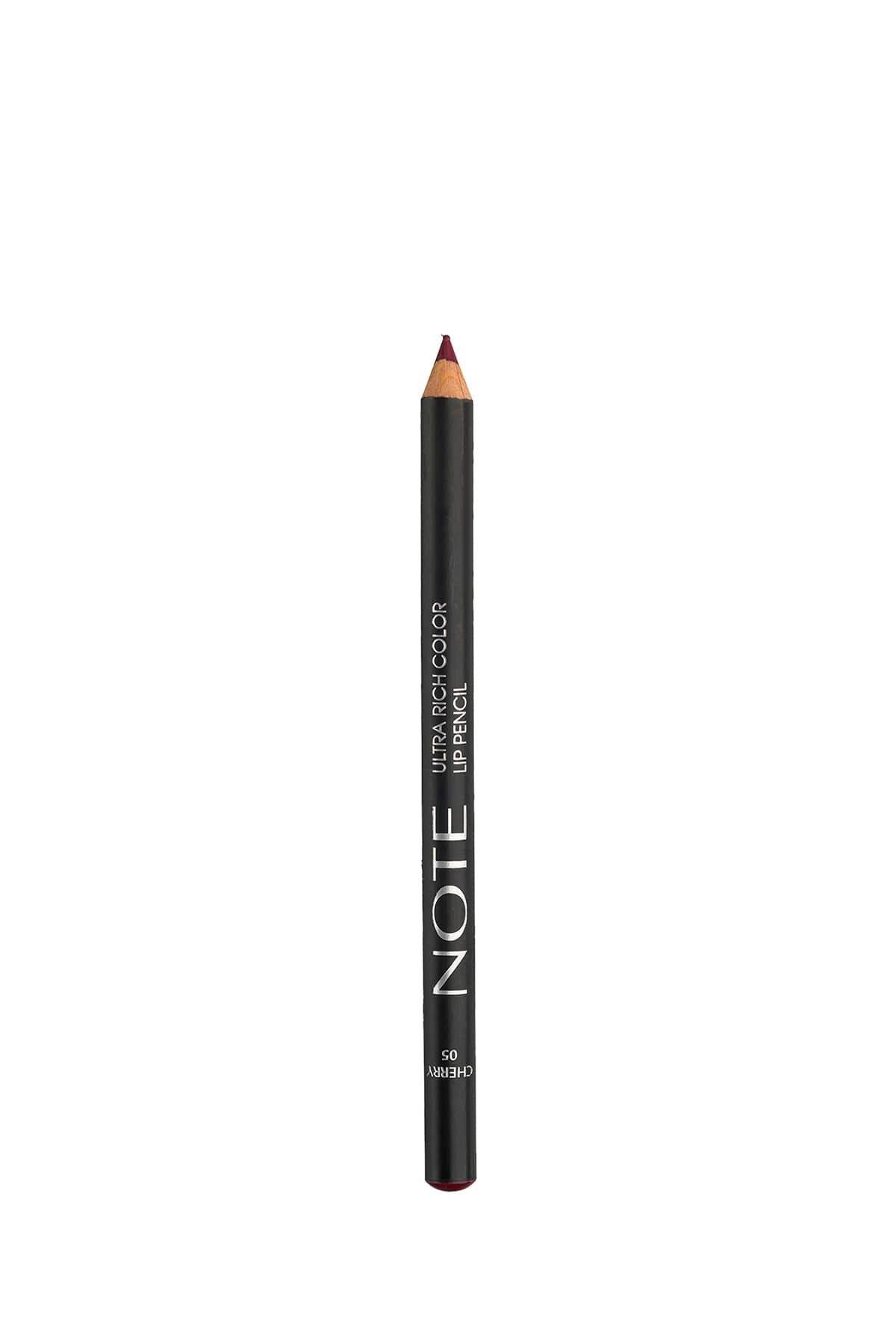 Note Ultra Rich Color Lip Pencil 05 Cherry Dudak Kalemi - Mor