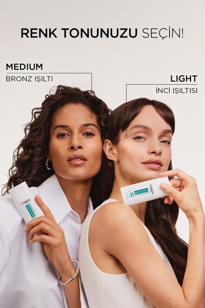 L'Oréal Paris Bright Reveal Spf 50+ Koyu Leke Karşıtı Renkli Fluid Günlük Yüz Güneş Kremi 50ml - Medium