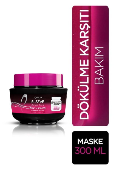 L'Oréal Paris Elseve Komple Direnç Dökülme Karşıtı Güç Maskesi 300 ml