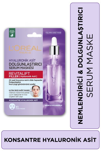 L'Oréal Paris Revitalift Filler Dolgunlaştırıcı Serum Maske