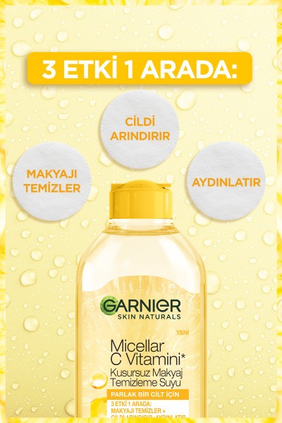 Garnier Micellar C Vitamini Kusursuz Makyaj Temizleme Suyu 400ml