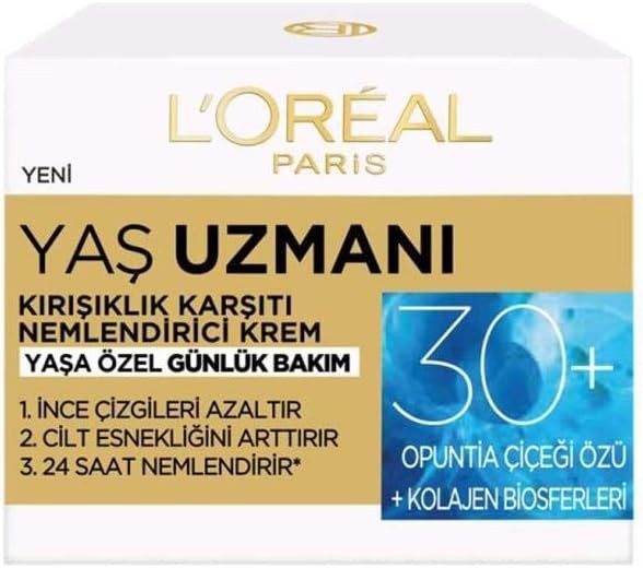 L'Oréal Paris Yaş Uzmanı 30+ Kırışıklık Karşıtı Nemlendirici Krem