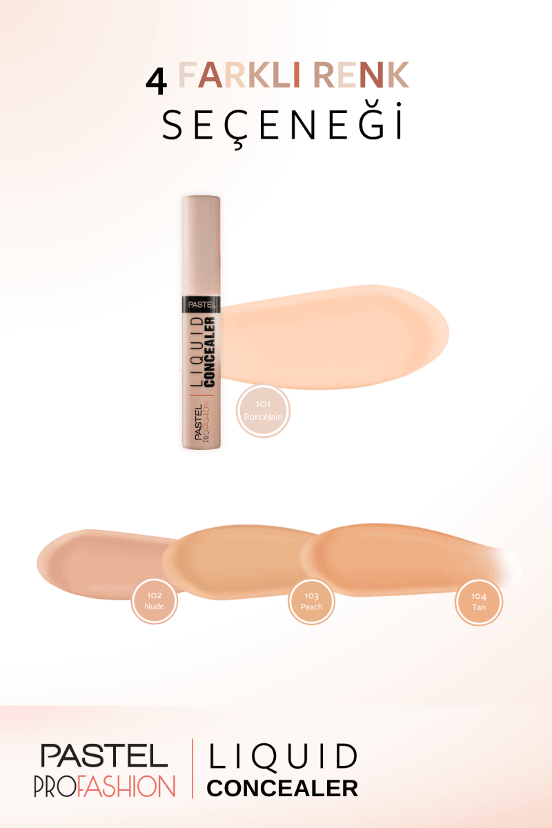 Pastel Liquid Concealer - Likit Hata Örtücü 101 Porcelain